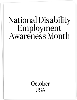 National Disability Employment Awareness Month
